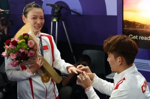 Ολυμπιακοί Αγώνες 2024: Πρώτα πήρε το χρυσό και εν συνεχεία δέχθηκε πρόταση γάμου