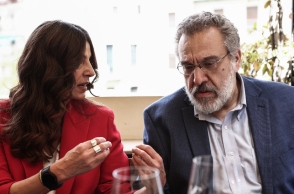 Η Πόπη Τσαπανίδου με τον Όθωνα Ηλιόπουλο