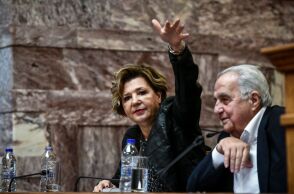 Όλγα Γεροβασίλη και Αλέκος Φλαμπουράρης