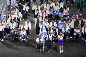 Η εντυπωσιακή είσοδος της Ελλάδας στην Τελετή Έναρξης των Παραολυμπιακών Αγώνων 