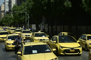 Ταξί στο κέντρο της Αθήνας