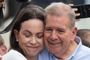 Η María Corina Machado και ο Edmundo González Urrutia