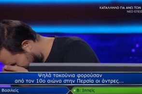 Εκατομμυριούχος: Τον έκαψε η ερώτηση των 100.000 για τα τακούνια