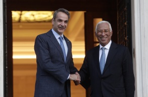 Συνάντηση Μητσοτάκη με Αντόνιο Κόστα: Έχετε την πλήρη στήριξή μου