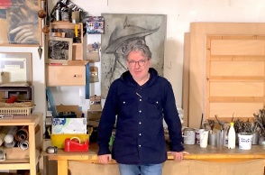 Ο εικαστικός Νίκος Κουλακιώτης 