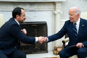 Τζο Μπάιντεν και Νίκος Χριστοδουλίδης