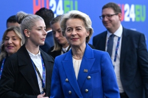 Η πρόεδρος της Κομισιόν, Ούρσουλα φον ντερ Λάιεν 