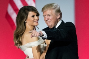 Η Μελάνια Τραμπ με τον Ντόναλντ Τραμπ