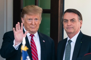 Ο Ντόναλντ Τραμπ με τον Ζαΐχ Μπολσονάρου στον Λευκό Οίκο, 2019