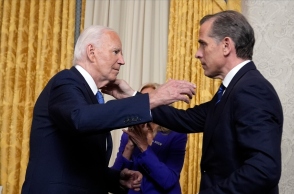 O Τζο Μπάιντεν με τον γιο του, Χάντερ στον Λευκό Οίκο