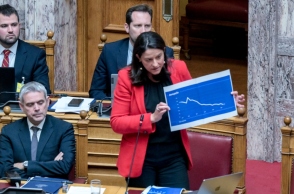 Η υπουργός Εργασίας, Νίκη Κεραμέως