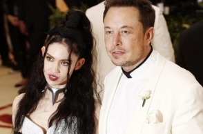 Ο Έλον Μασκ με την πρώην σύζυγό του, Grimes