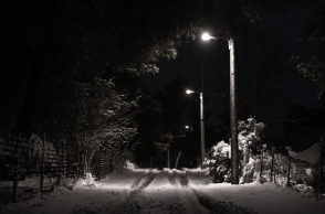 χιονια, δρομος, οχηματα, δεντρα