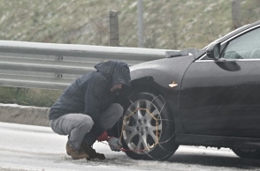 οχημα, οδηγος, χιονια, αντιολισθητικές αλυσίδες