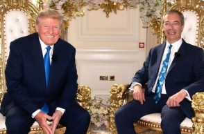 Ντόναλντ Τραμπ και  Νάιτζελ Φάρατζ