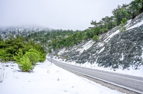 Νέα χιόνια σε Φθιώτιδα, Φωκίδα, Ευρυτανία- Ολονύχτια μάχη να μείνουν ανοιχτοί οι δρόμοι