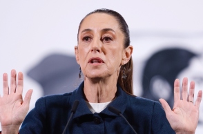 Η πρόεδρος του Μεξικoύ, Κλαούντια Σεϊνμπάουμ 