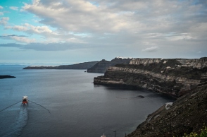 παραλια, θαλασσα, νησι, βουνο, πλοια