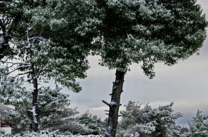 Καιρός: Χιονίζει στην Πάρνηθα - Άγγιξε τους -10 βαθμούς Κελσίου η χαμηλότερη θερμοκρασία σήμερα