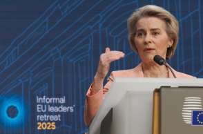 Η Πρόεδρος της Ευρωπαϊκής Επιτροπής, Ούρσουλα φον ντερ Λάιεν 