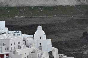 νησι, σπιτια, βραχοι