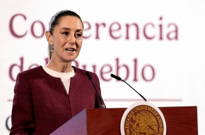 Η πρόεδρος του Μεξικού, Κλαούντια Σεϊνμπάουμ