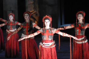 Ιφιγένεια εν Ταύροις του Ευριπίδη στο Αρχαίο θέατρο της Επιδαύρου από τον Θεατρικό Οργανισμό Κύπρου στα πλαίσια του Ελληνικού Φεστιβάλ Αθηνών, Σάββατο 4 Αυγούστου 2007