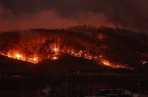 Νότια Κορέα: Στους 24 οι νεκροί από τις φονικές πυρκαγιές - Νεκρός πιλότος ενός πυροσβεστικού ελικοπτέρου 