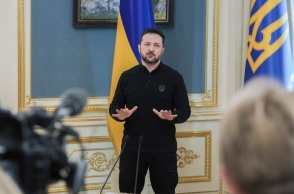 Ο Ουκρανός πρόεδρος, Βολοντίμιρ Ζελένσκι
