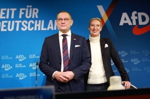 Οι ηγέτες της AfD, Τίνο Κρουπαλα και Άλις Βάιντελ