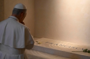 Ο πάπας Λέων ο ΙΔ', ταφος