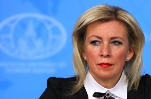 Η εκπρόσωπος του ρωσικού υπουργείου Εξωτερικών, Μαρία Ζαχάροβα 