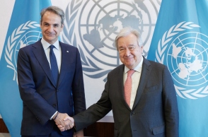 Συνάντηση Μητσοτάκη - Γκουτέρες στη Νέα Υόρκη