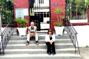 Η Λένα Καλαϊτζή-Οφλίδη και ο Σίμος Οφλίδης