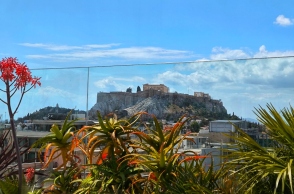 Καιρός, ακροπολη, ουρανος, λουλουδια