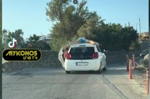 Μύκονος, δρομος, οχημα