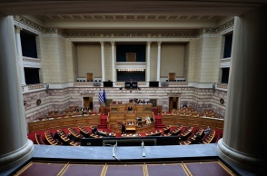 Στιγμιότυπο από την Ολομέλεια της Βουλής