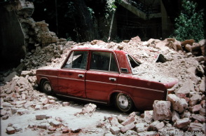 Ζημιάς στα Παλαιά Δικαστήρια, οδός Φιλικής Εταιρείας