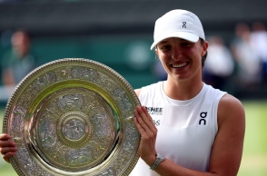 Η Ιγκα Σβιάτεκ στον τελικό του Wimbledon