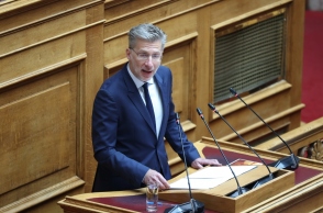 Ο υπουργός Επικρατείας, Άκης Σκέρτσος