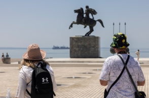 Καιρός, καυσωνας, παραλια Θεσσαλονικης