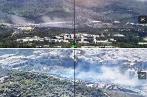 Φωτιά στου Ζωγράφου, φωτο απο drone