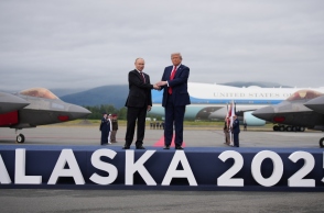 Ντόναλντ Τραμπ και Βλαντιμίρ Πούτιν στην Αλάσκα