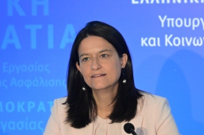 Η υπουργός Εργασίας και Κοινωνικής Ασφάλειας, Νίκη Κεραμέως