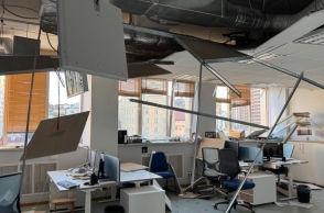 βομβαρδισμενο κτηριο