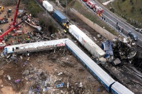 Τέμπη, συντριμμια τρενου