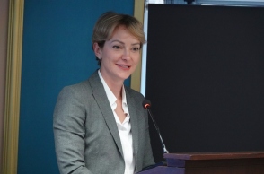 Η εκπρόσωπος Τύπου της ΝΔ, Αλεξάνδρα Σδούκου 