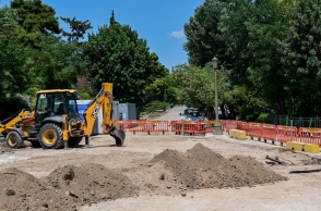 Έργα ανάπλασης στην λεωφόρο Βασιλίσσης Όλγας