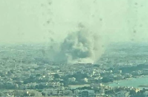 Κατάρ, εκρηξη, καπνοι, σπιτια