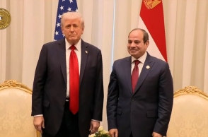 Ο Ντόναλντ Τραμπ με τον Αλ Σίσι στην Αίγυπτο